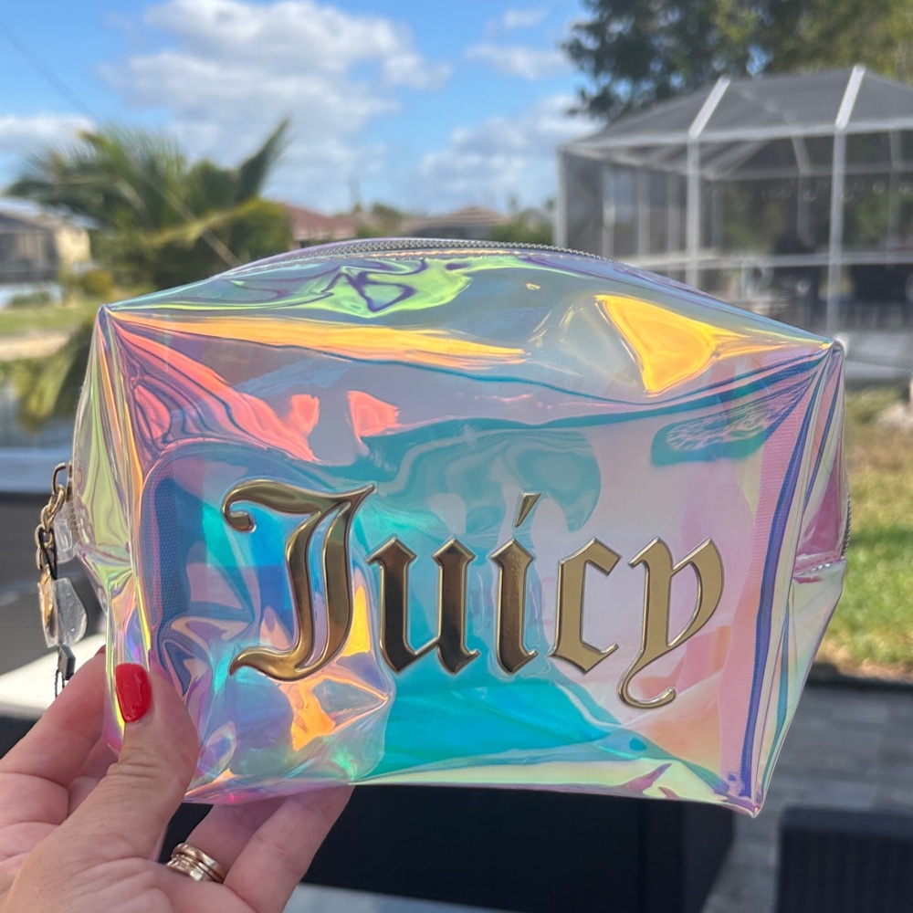 Juicy Couture Iridescent Cosmetic Bag. NWOT